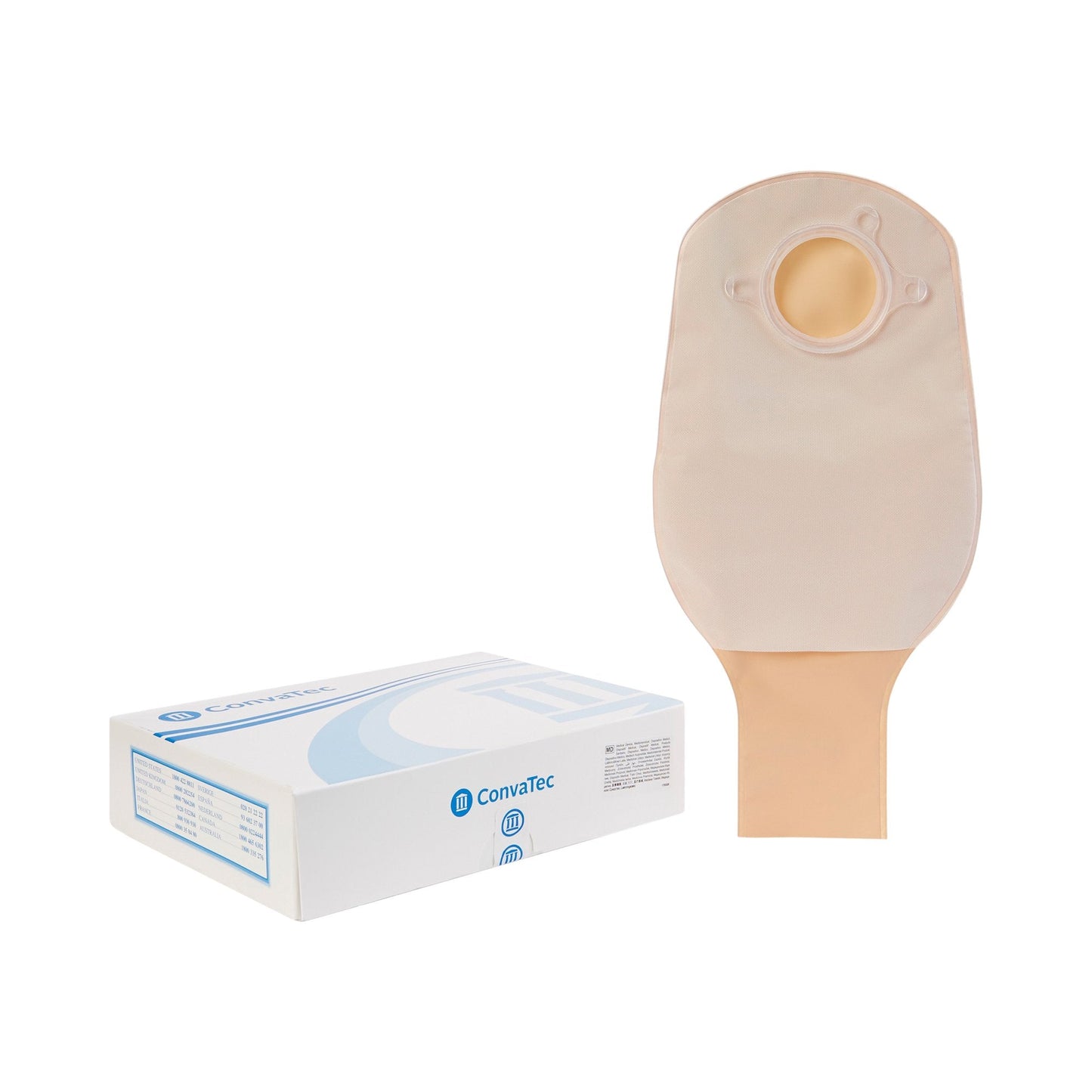 Sur-Fit Natura® Two-Piece Opaque Colostomy Pouch, 12-Inch Length, 1¾ Inch Flange 401502