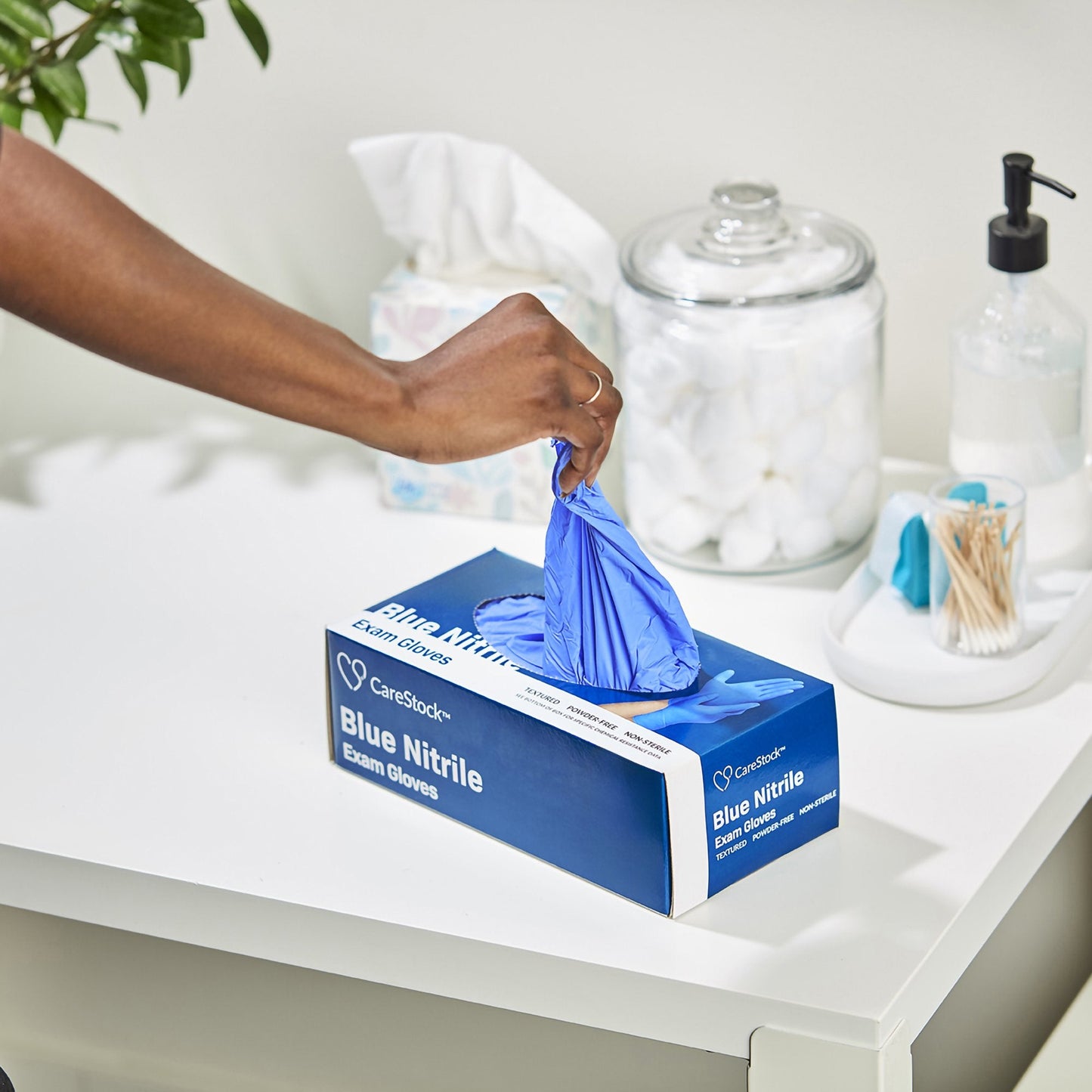CareStock™ Nitrile Exam Glove, Large, Blue CS2716