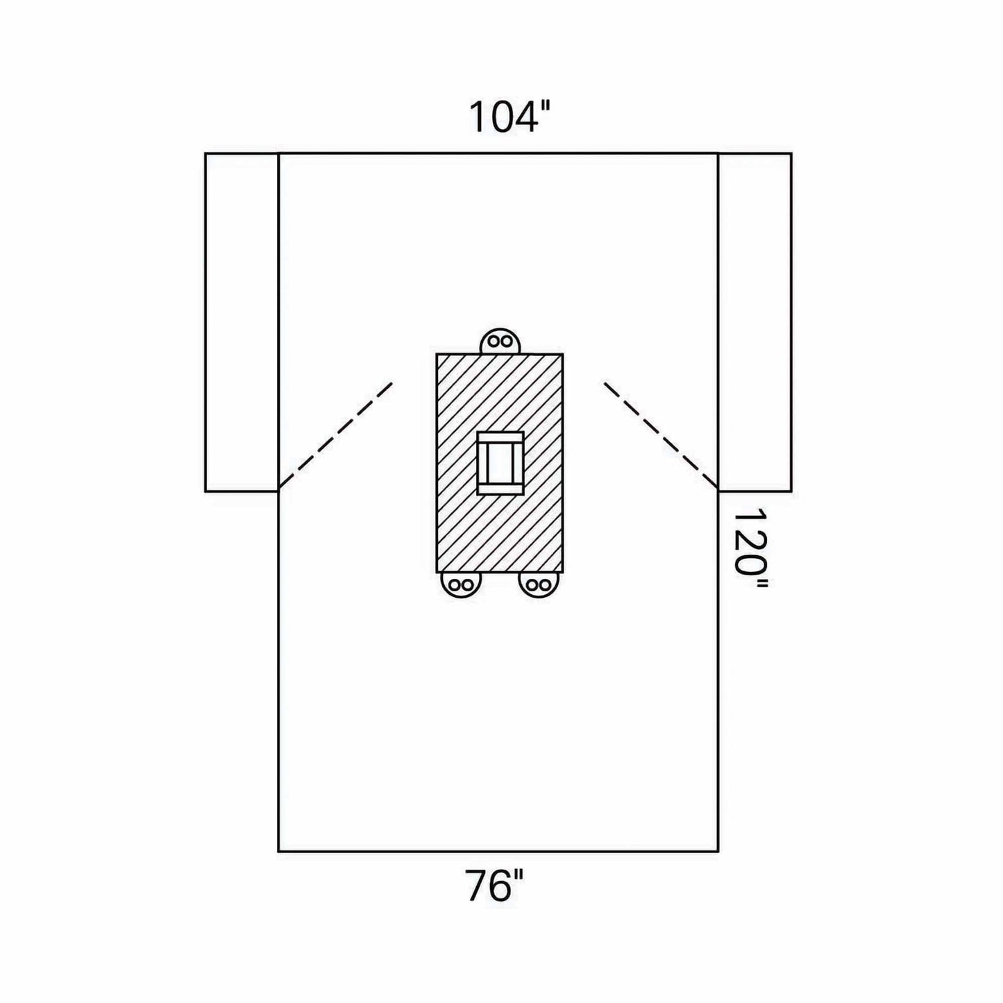 Abdominal Drape Laparotomy Drape 104 W X 76 W X 120 L Inch Sterile - 89221