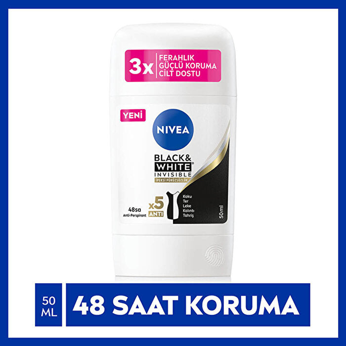 Nivea Women's Black & White Deodorant - Silky Smooth | 50ml