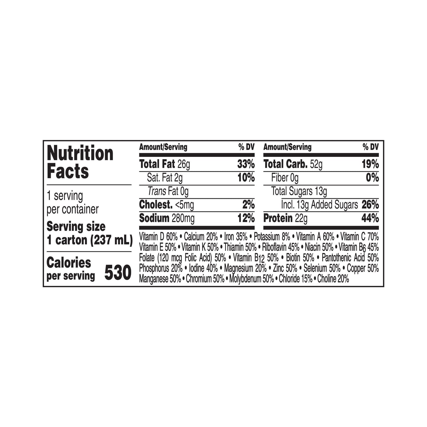 Boost® Very High Calorie Vanilla Nutritional Drink, 8-ounce carton 00043900894348