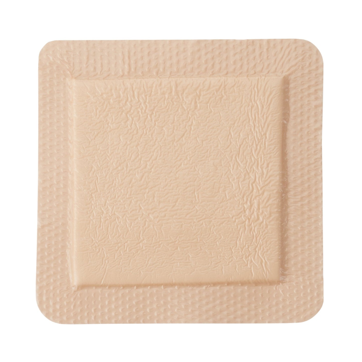 McKesson Silicone Adhesive with Border Silicone Foam Dressing, 6 x 6 Inch 4844