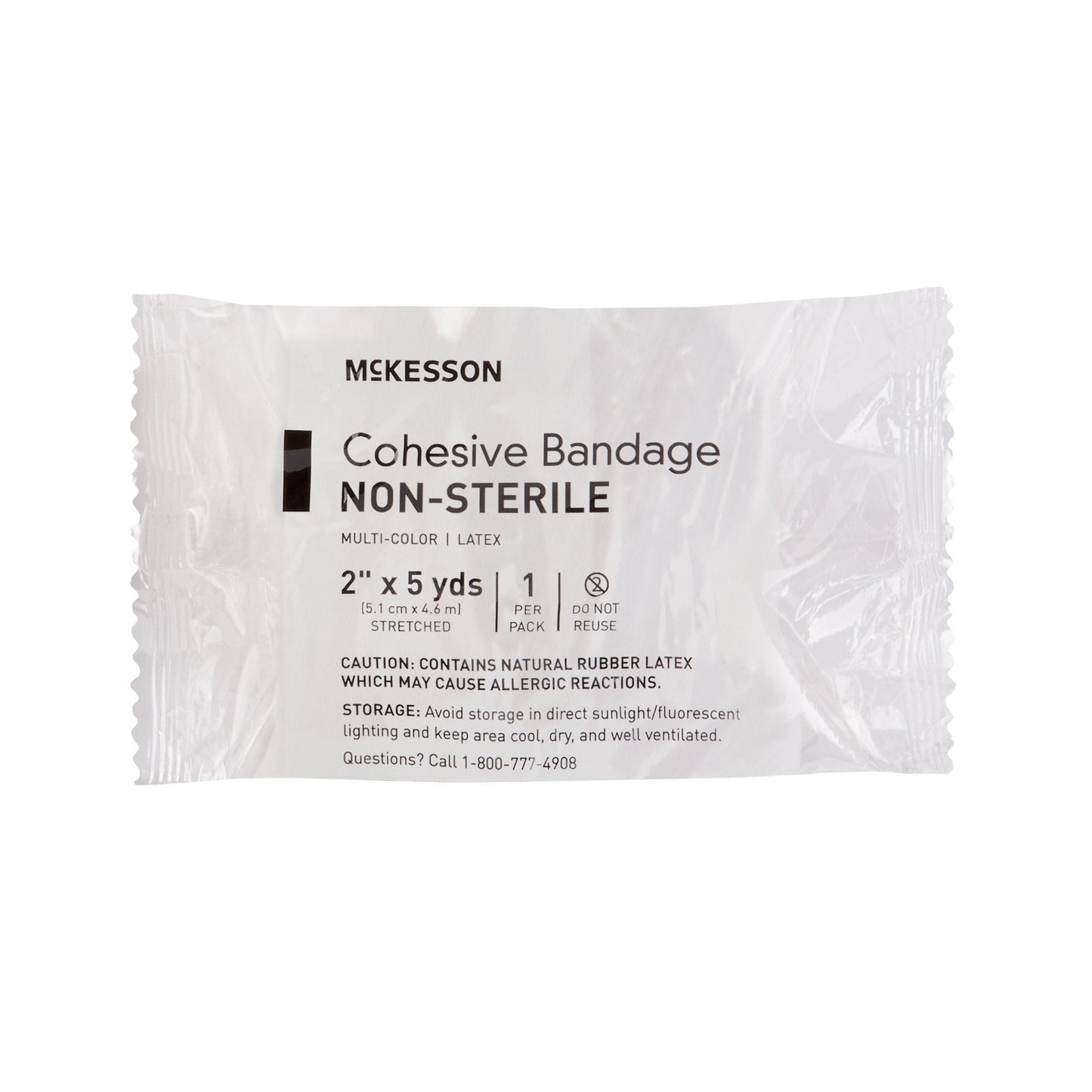 McKesson Self-adherent Closure Cohesive Bandage, 2 Inch x 5 Yard 16-4202