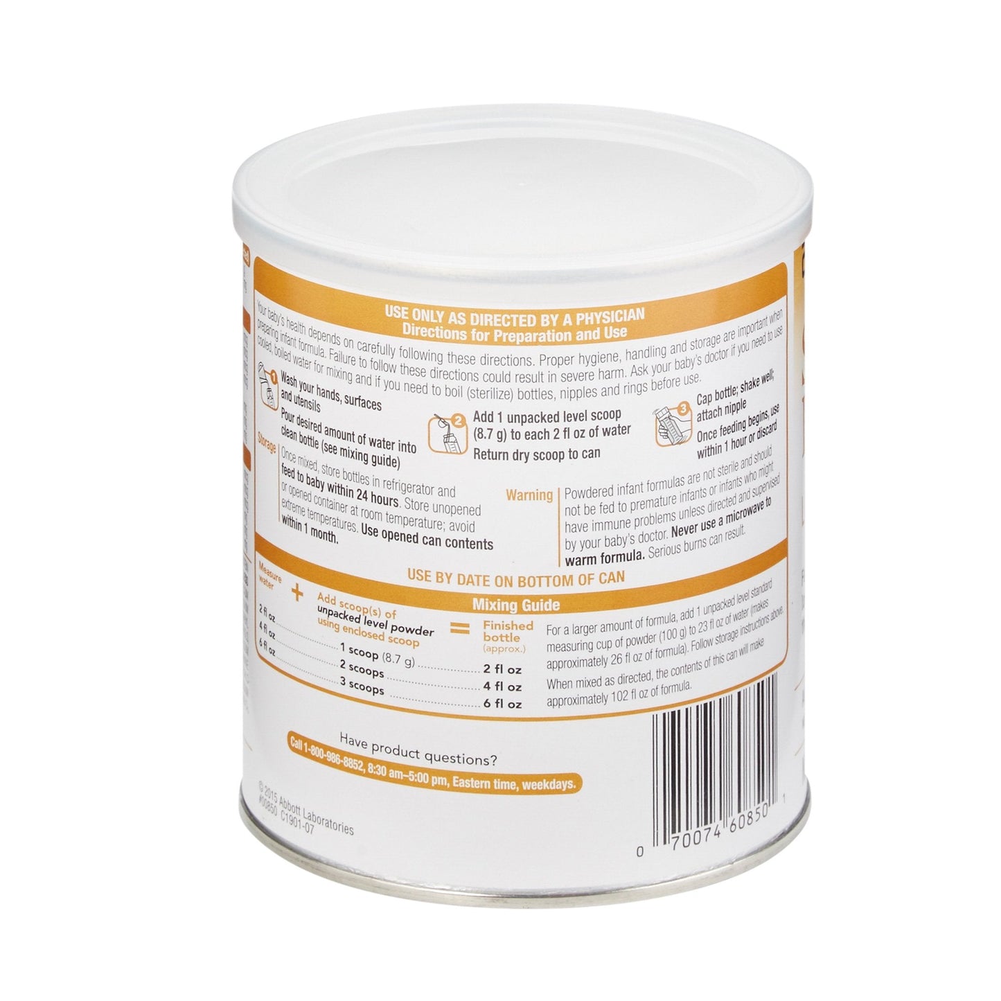 Similac® PM 60 / 40 Low Iron Powder Infant Formula, 14.1-ounce can 00850