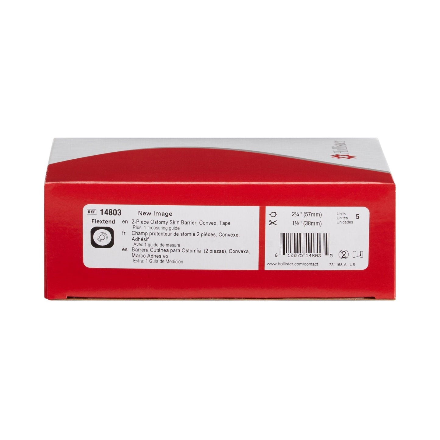 FlexTend Extended Wear Ostomy Barrier, 57 mm Flange, up to 1.5 Inch Opening 14803