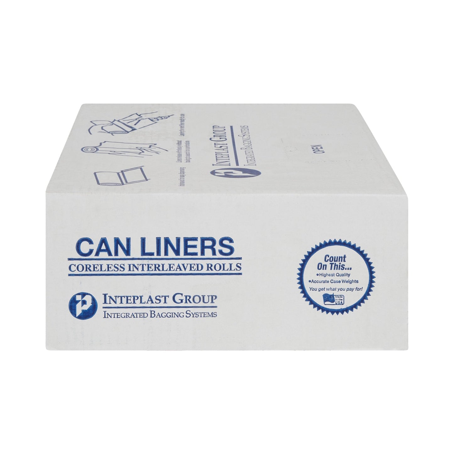 McKesson Extra Heavy Duty Clear Trash Bag, 45 gal, 17 Mic S404817N