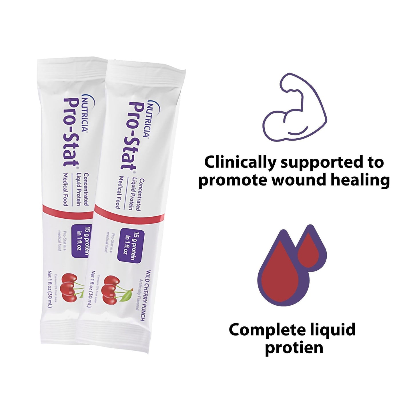 Pro-Stat® Wild Cherry Punch Concentrated Liquid Protein Medical Food 78395