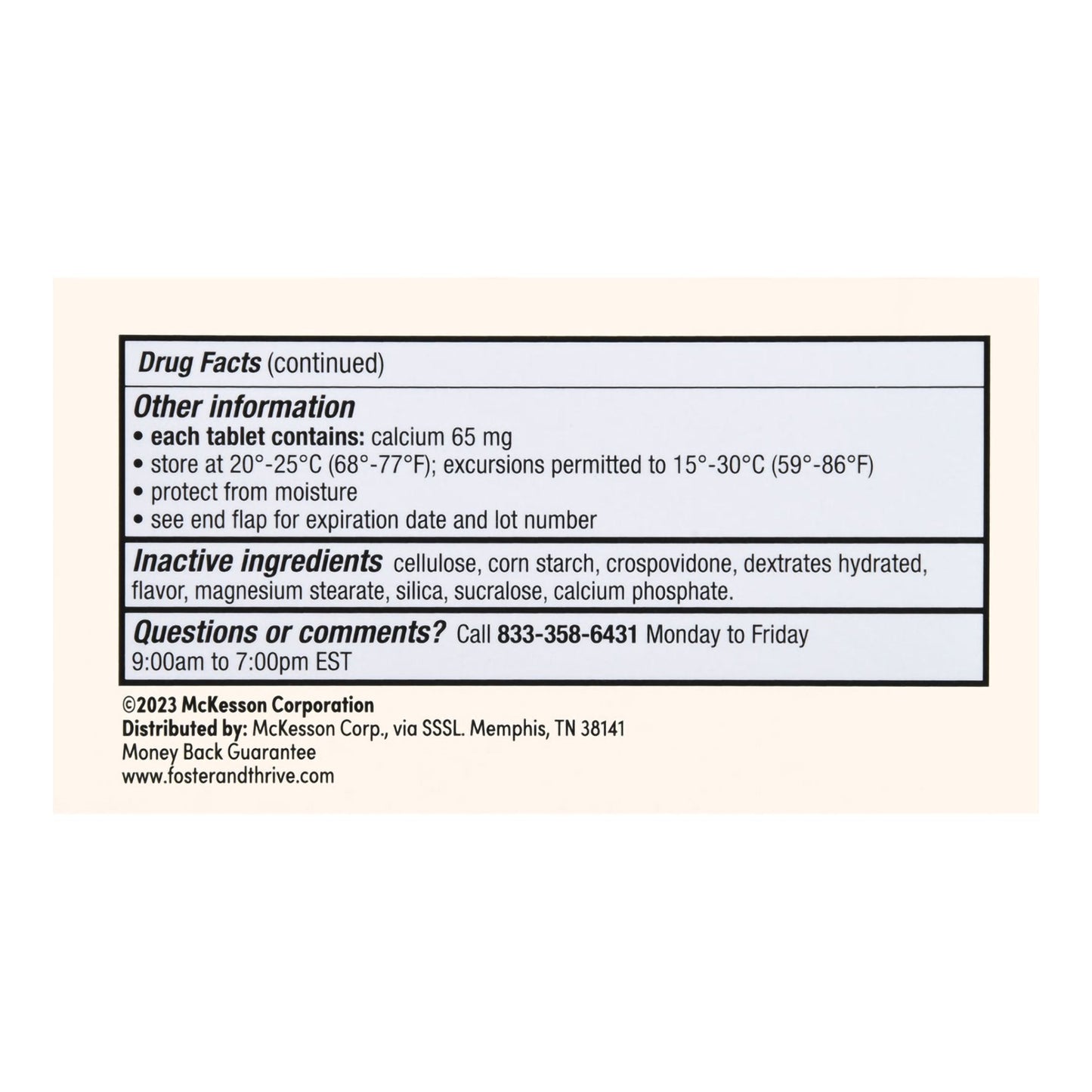 Foster & Thrive™ Gas Relief 80 mg Simethicone Chewable Tablets, Mint Flavor 70677106702