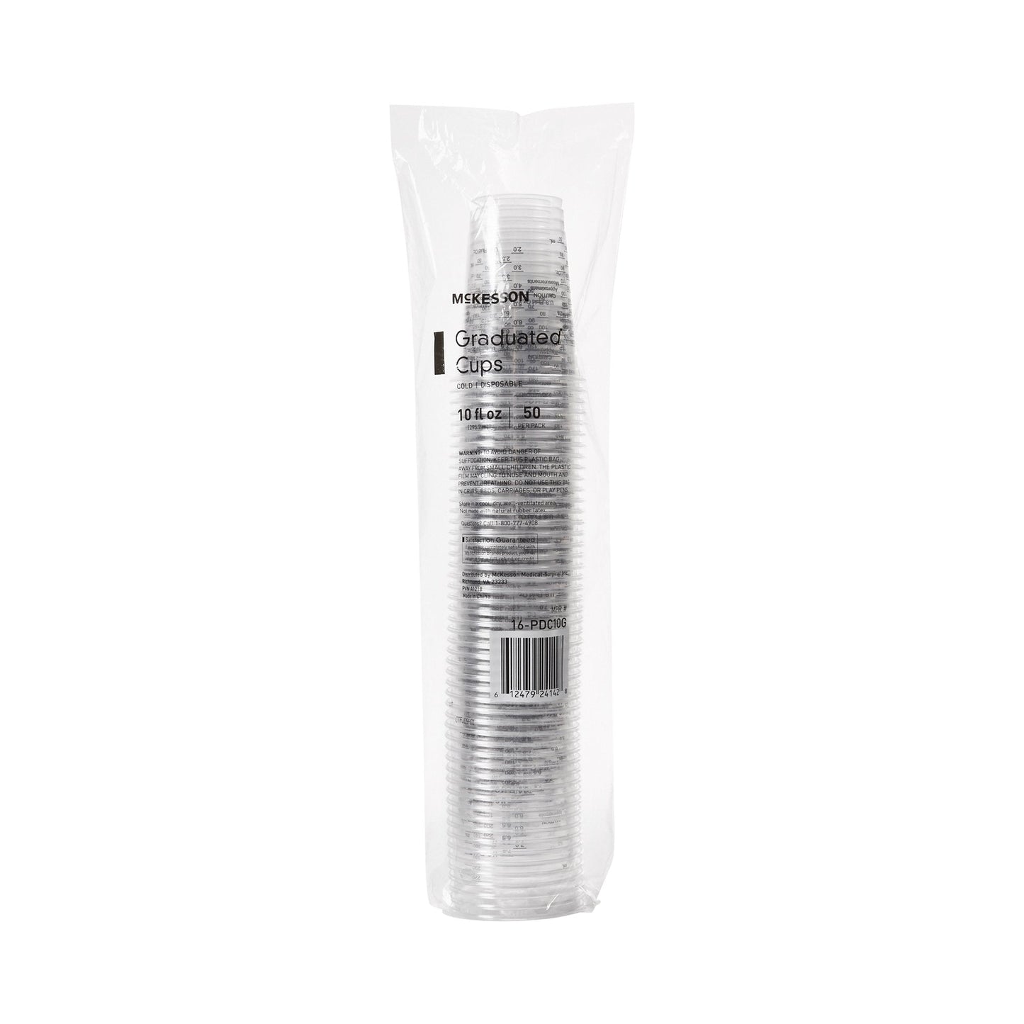 McKesson Graduated Drinking Cup, 10 oz., Clear 16-PDC10G