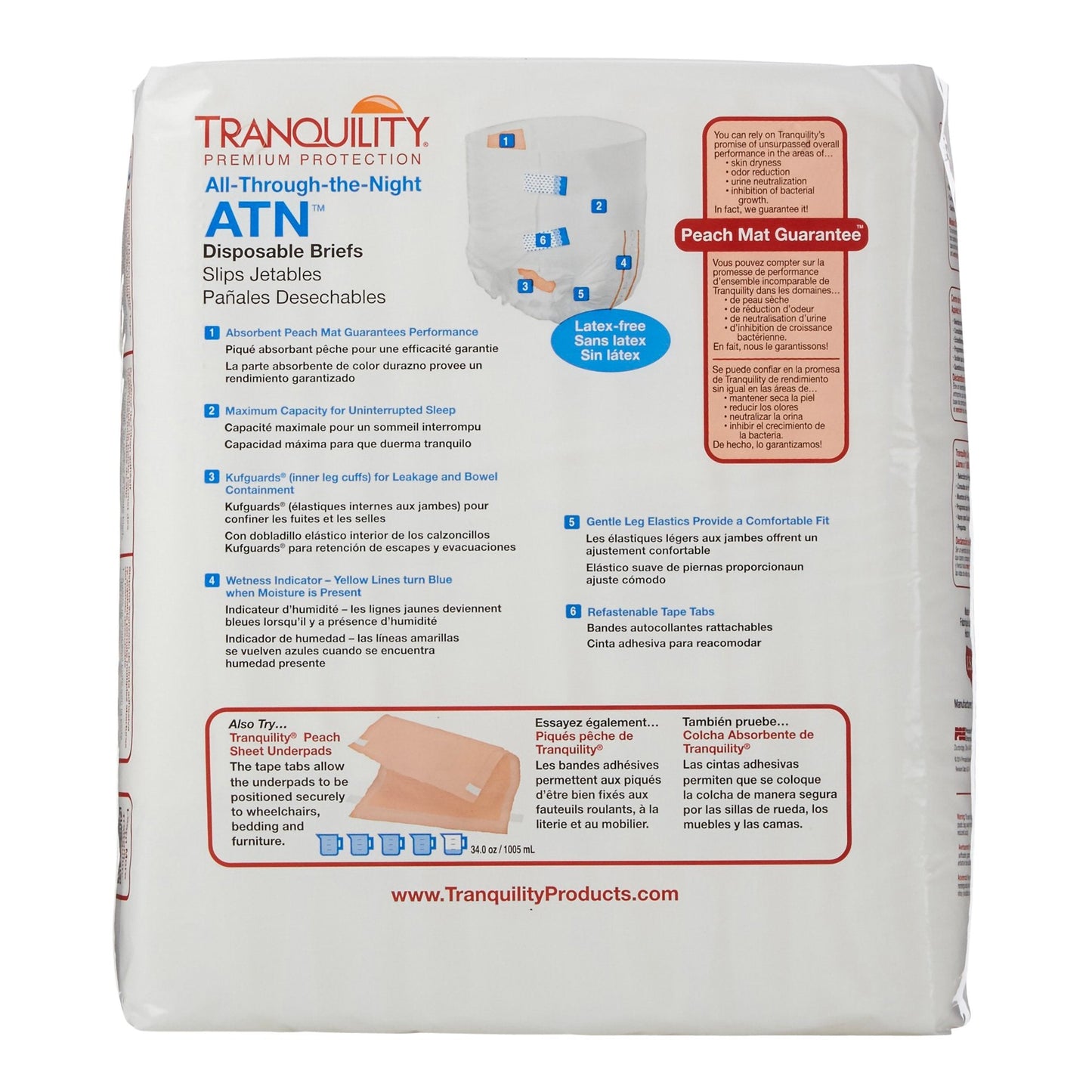 Tranquility® ATN Heavy Protection Incontinence Brief, Extra Large 2187