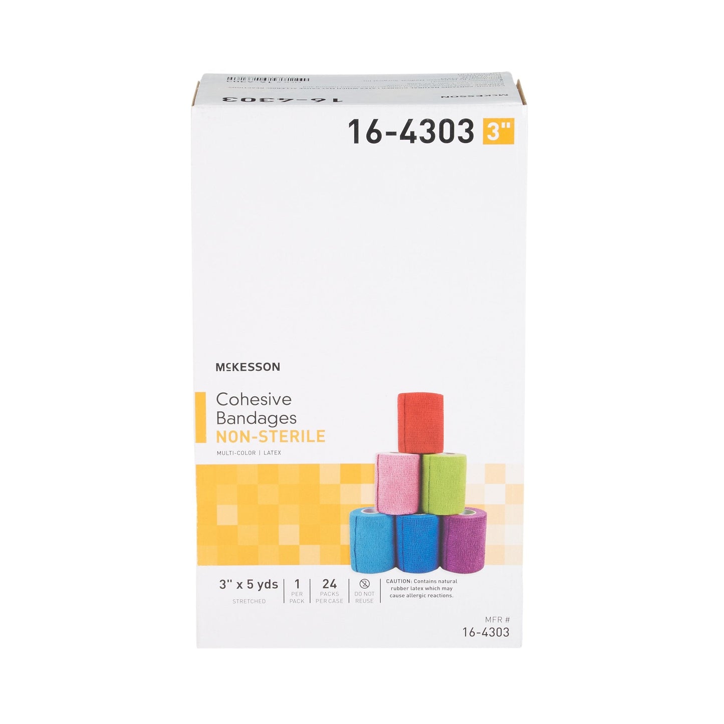 McKesson Self-adherent Closure Cohesive Bandage, 3 Inch x 5 Yard 16-4303