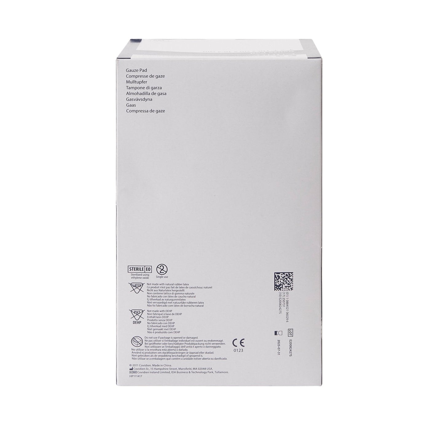 Curity™ Sterile Gauze Sponge, 4 x 4 Inch, 12-Ply 6309