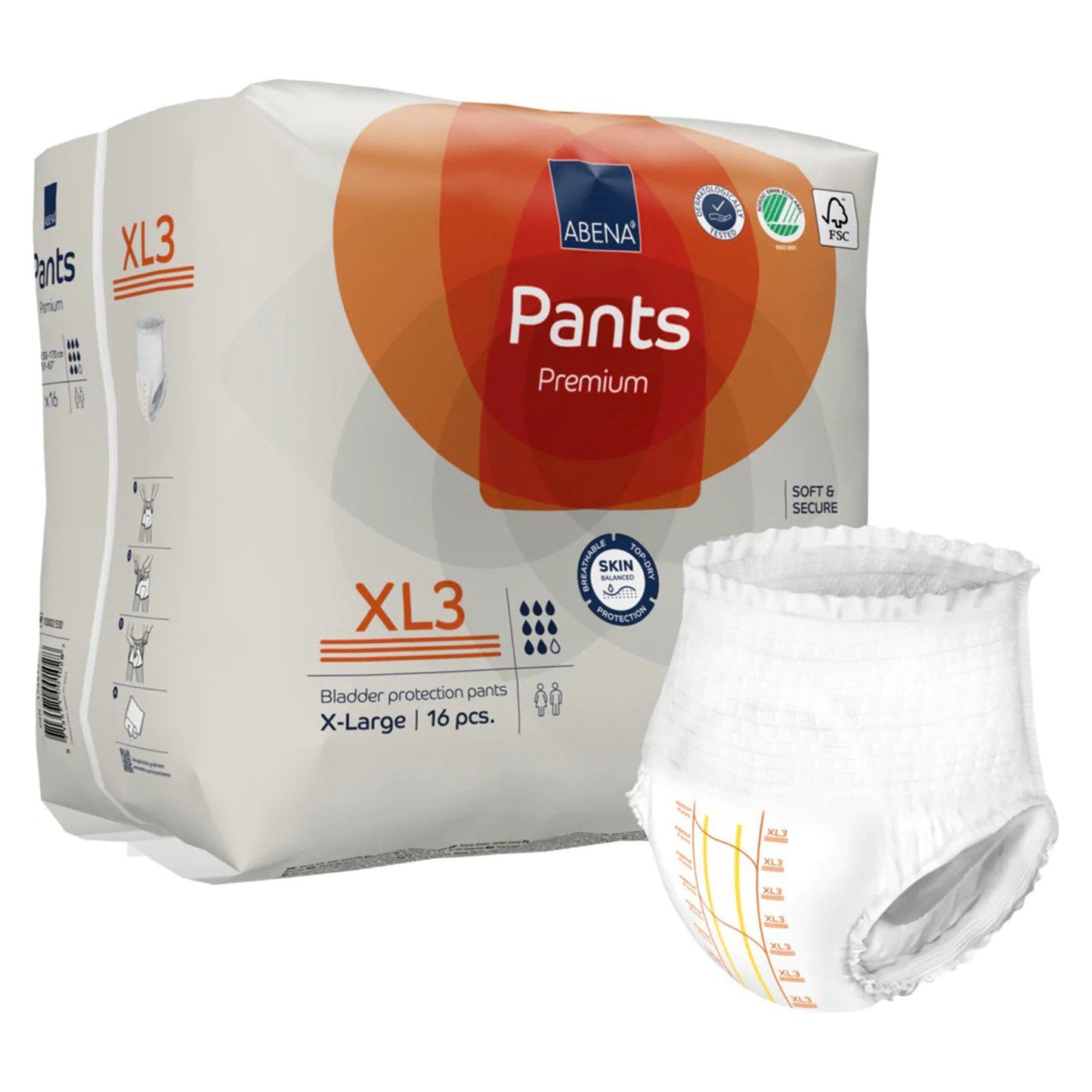 Abena® Premium Pants XL3 Incontinence Brief, X-Large 1000021330