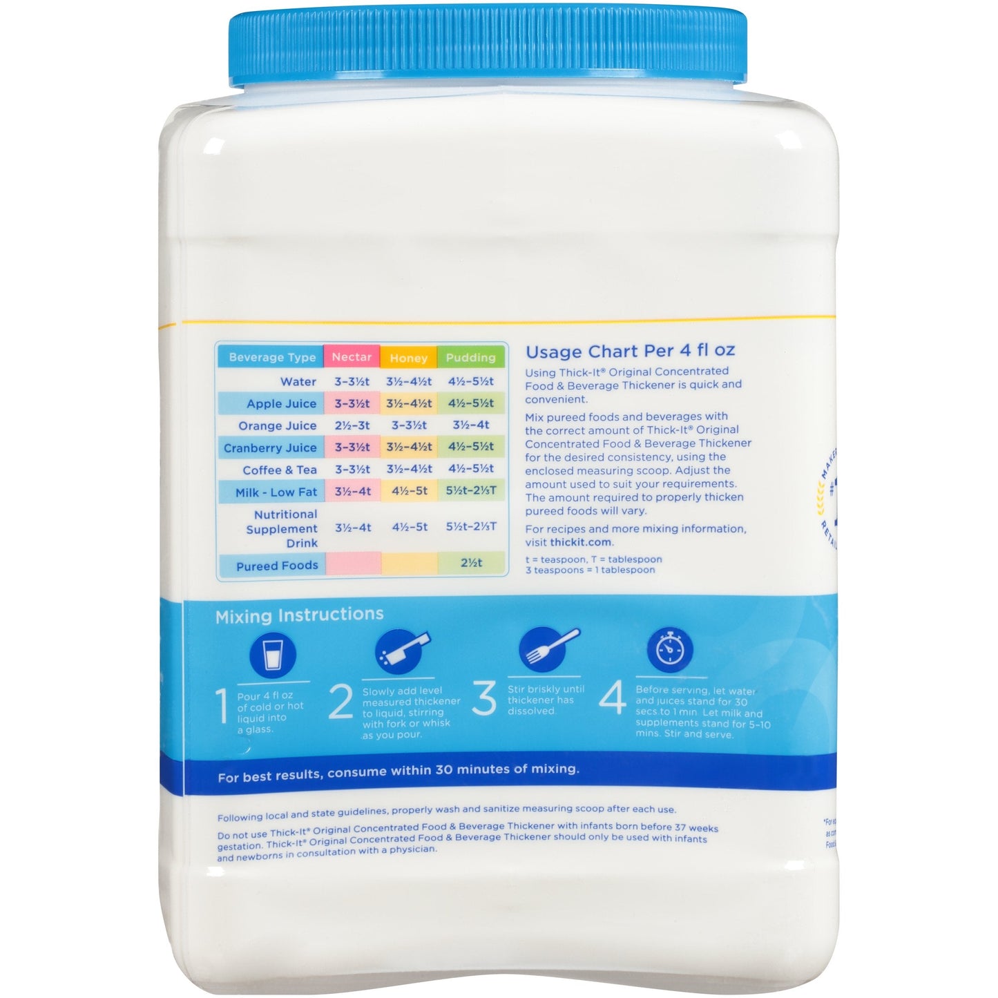 Thick-It® Original Concentrated Food and Beverage Thickener, 36-ounce canister J587-C6800