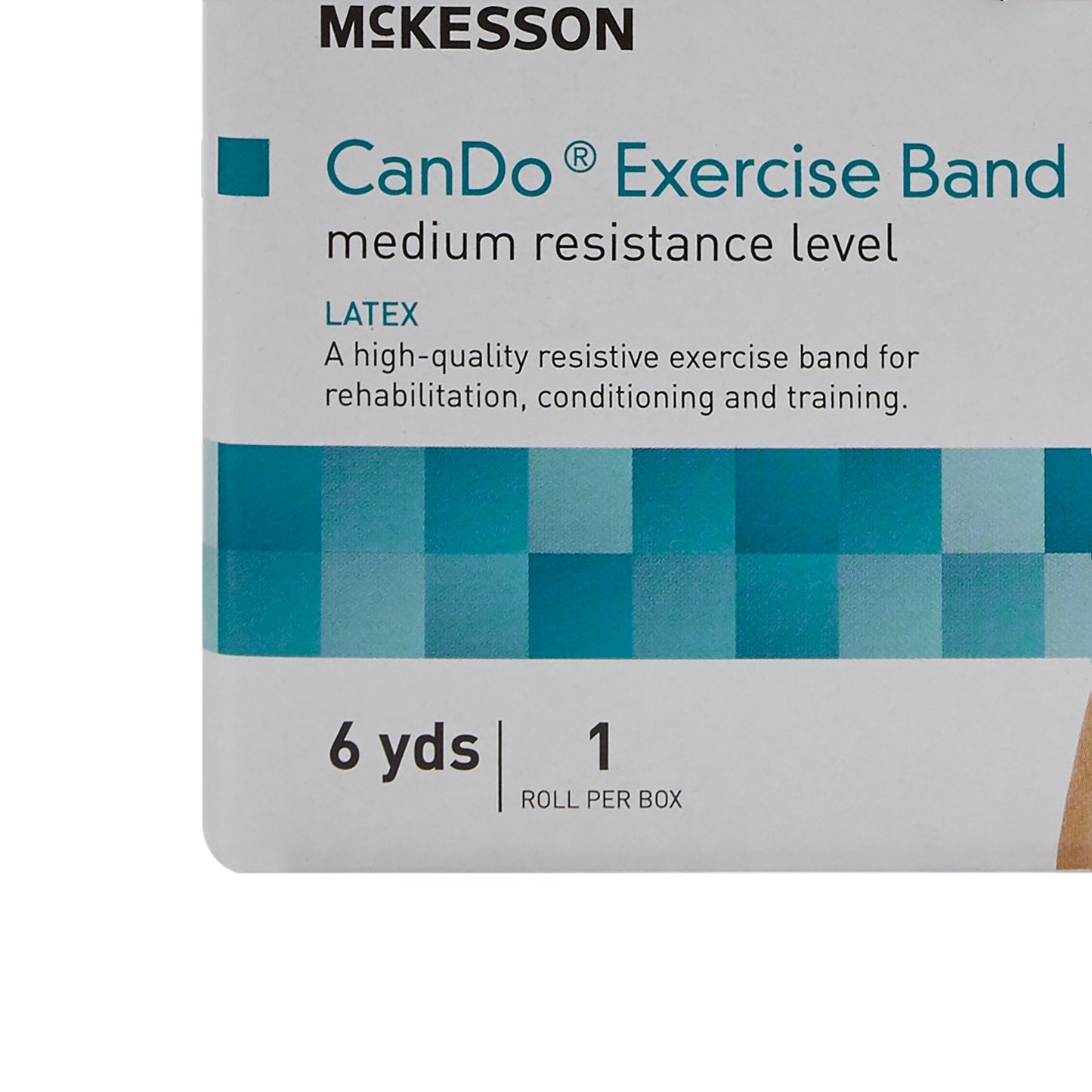 McKesson Exercise Resistance Band, Green, 5 Inch x 6 Yard, Medium Resistance 169-5213