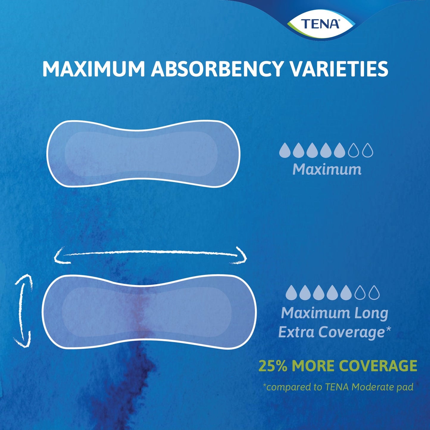 Tena® Intimates™ Heavy Long Bladder Control Pad, 15-Inch Length 54295