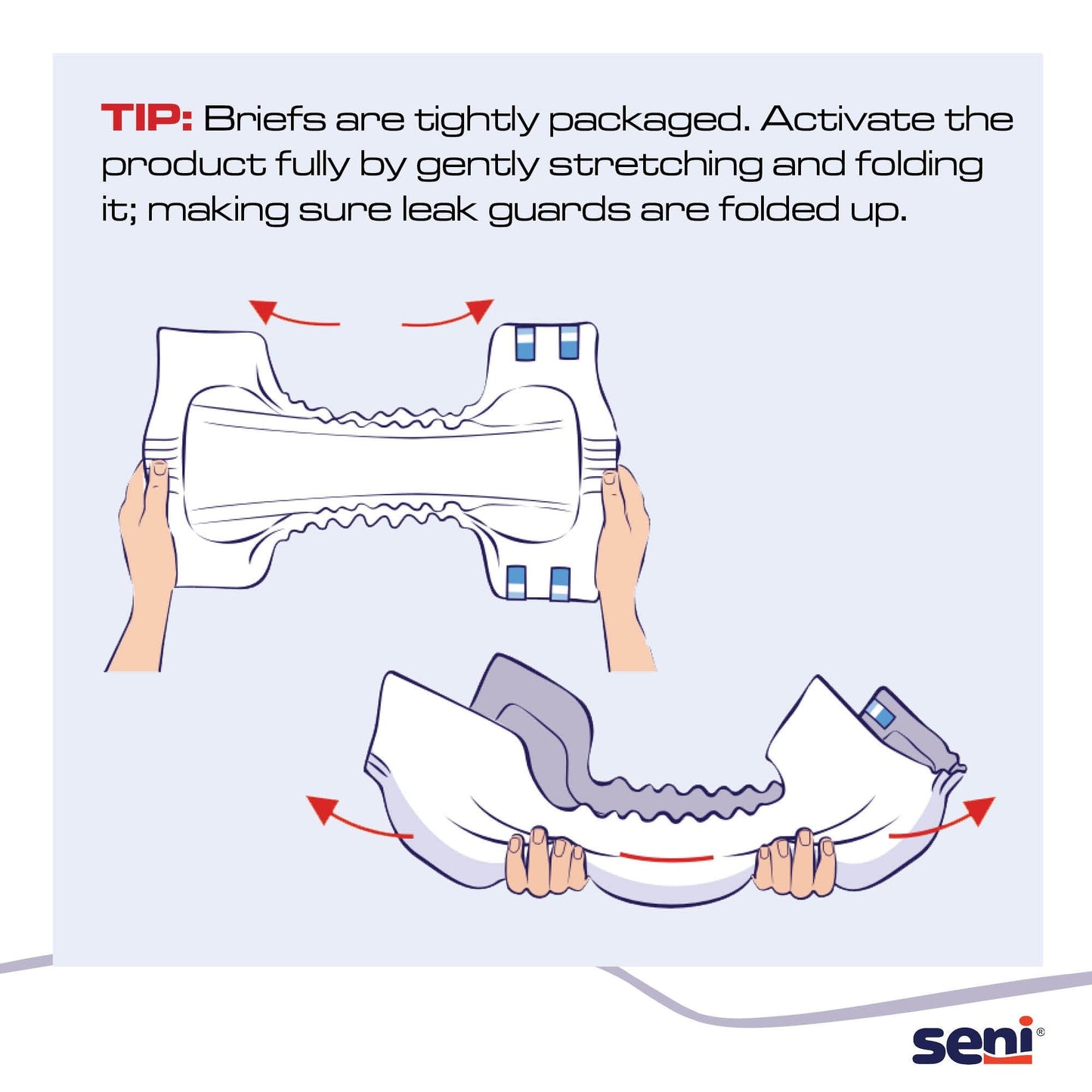 Seni® Super Plus Overnight Heavy to Severe Absorbency Incontinence Brief, Medium S-ME25-BP1