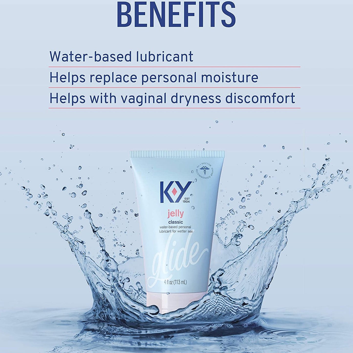 K-Y® Glide Personal Lubricant, 4-ounce Tube 67981008912