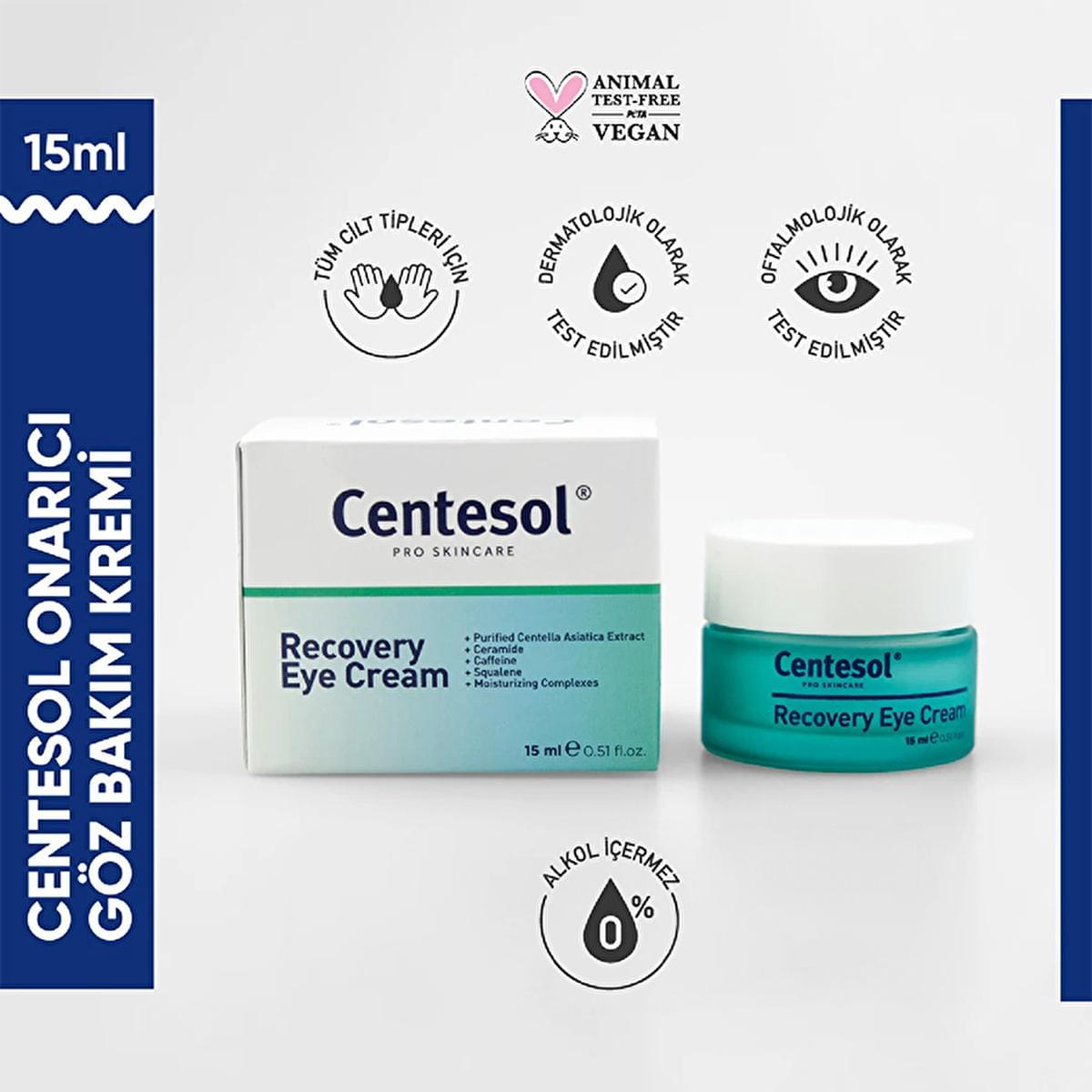 Görkito Centesol Hydrating Eye Cream, Natural Vegan Skincare for Dark Circles & Dry Skin - 0.51 fl oz