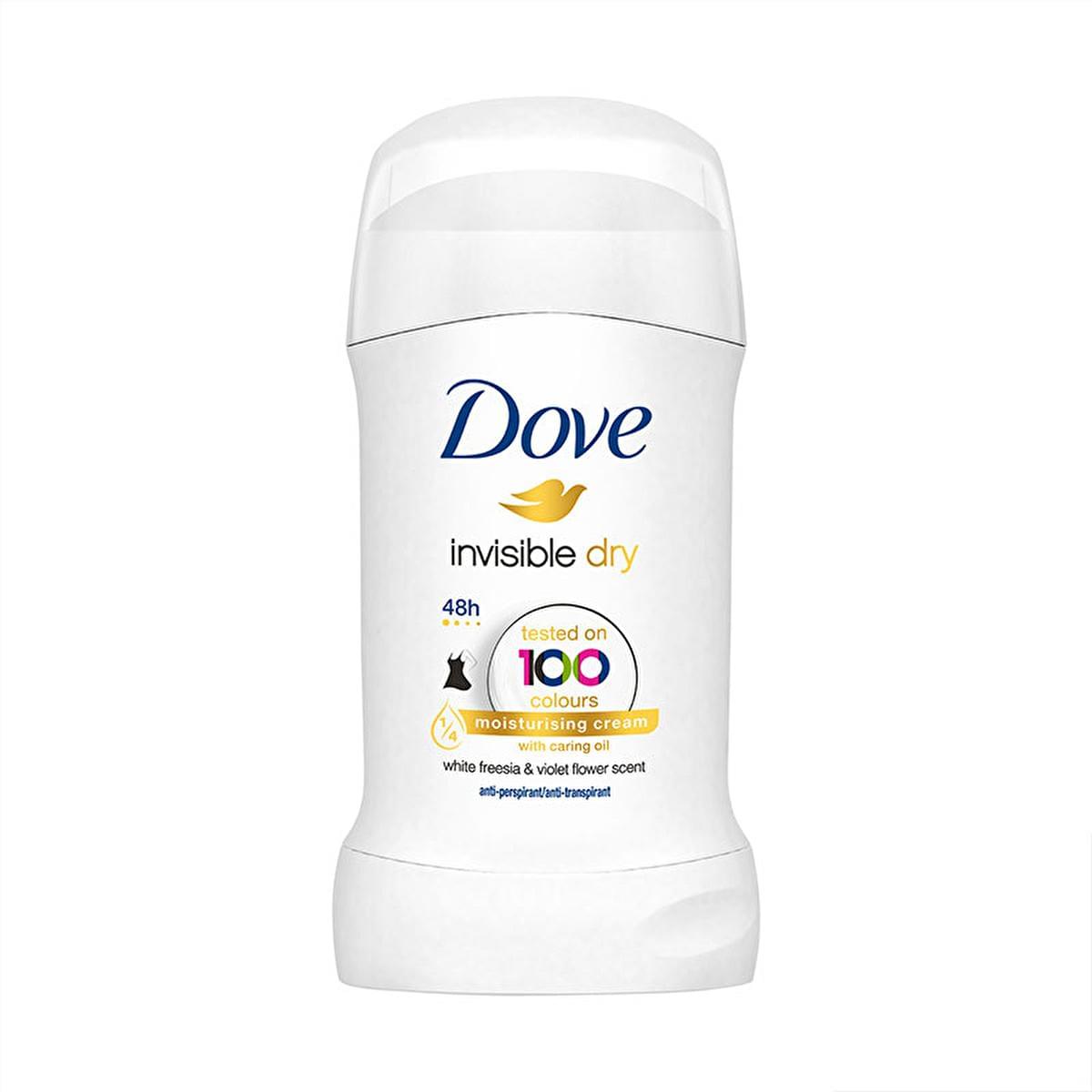 Dove Invisible Dry Antiperspirant Deodorant Stick for Women - 48 Hour Protection, Stain-Free, Moisturizing - antiperspirant deodorant stick for women