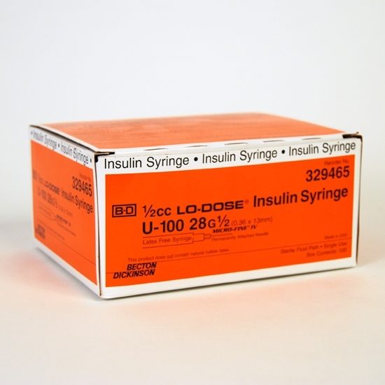 Ultra-Fine™ Standard Insulin Syringe with Needle NonSafety Regular Wall