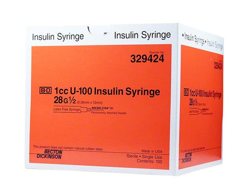 Ultra-Fine™ Standard Insulin Syringe with Needle NonSafety Regular Wall