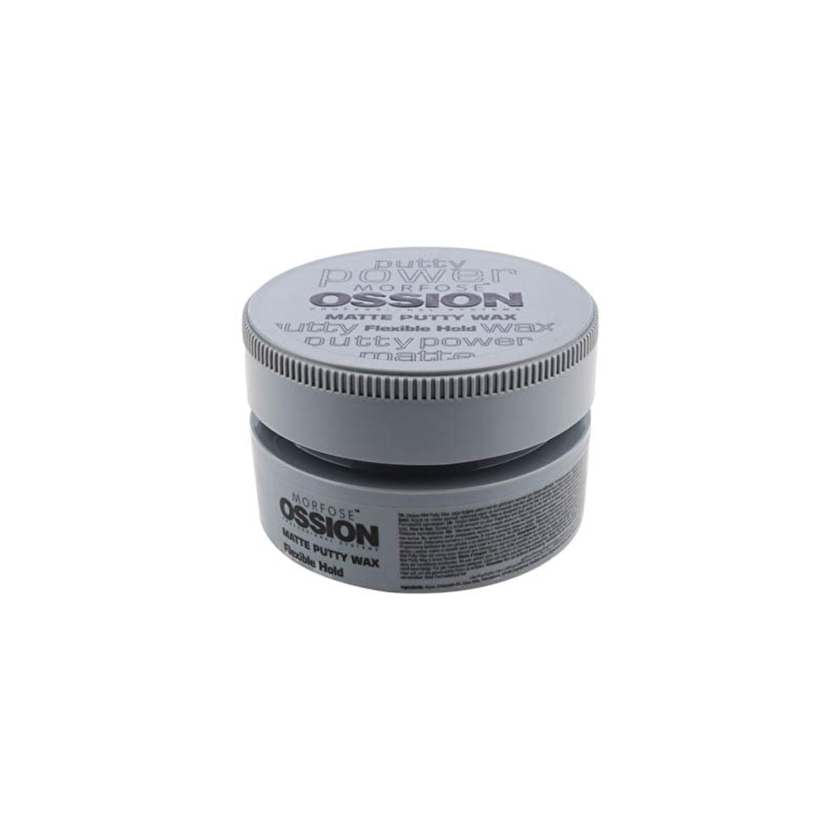 Morfose Ossion Matte Finish Hair Putty Wax for Men and Women - 3.38 fl oz, Water-Based, Flexible Hold