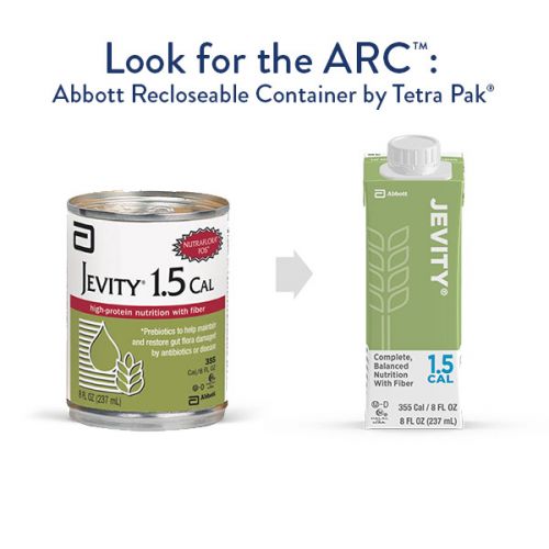 Tube Feeding Formula Jevity® 1.5 Cal with Fiber Unflavored Liquid 8 oz. Reclosable Carton - 64628