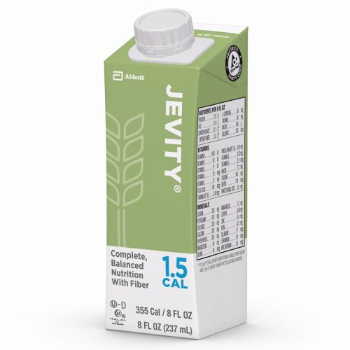 Tube Feeding Formula Jevity® 1.5 Cal with Fiber Unflavored Liquid 8 oz. Reclosable Carton - 64628