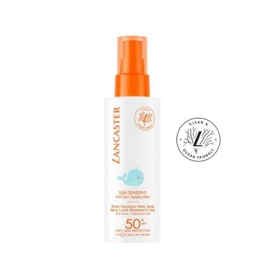 Lancaster Sun Sensitive Milky Spray For Kids SPF50 - Water-Resistant, Fragrance-Free Sunscreen Spray for Children