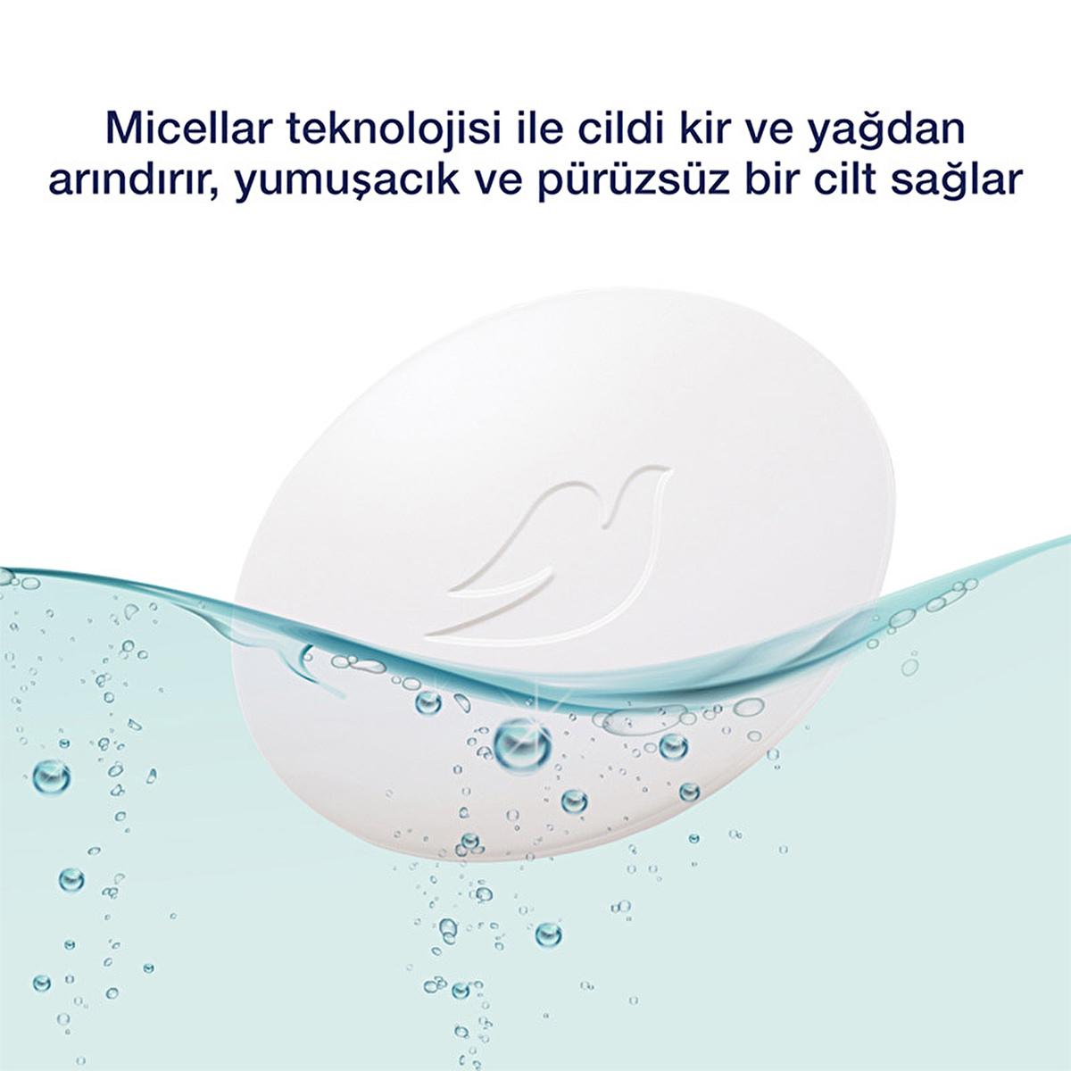 Dove Sensitive Skin Beauty Bar - Micellar Cleansing Soap with Moisturizing Cream, Hypoallergenic & Fragrance-Free