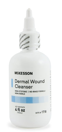 McKesson Dermal Wound Cleanser 4 oz. Squeeze Bottles - 1718