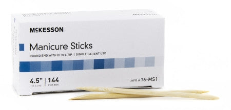 Manicure Stick McKesson 4.5 Inch 100% White Birch - 16-MS1