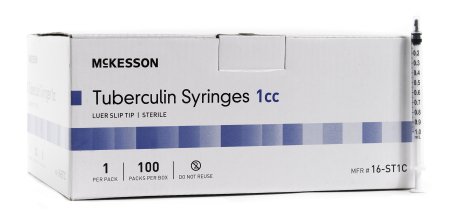 McKesson 1 mL Tuberculin Syringe Without Safety