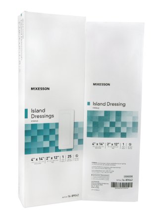 Island Dressing McKesson 4 X 14 Inch Rectangle Sterile - 16-89042