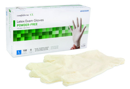 McKesson Confiderm® CL Latex Exam Gloves Large - 14-428