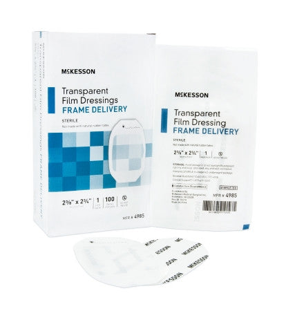 Transparent Film Dressing McKesson 2-3/8 X 2-3/4 Inch Frame Style Delivery Octagon Sterile - 4985