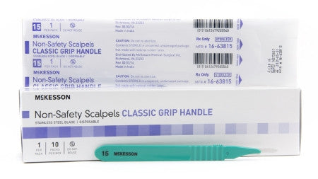 McKesson General Purpose Stainless Steel Scalpel with Classic Grip Handle - 16-638