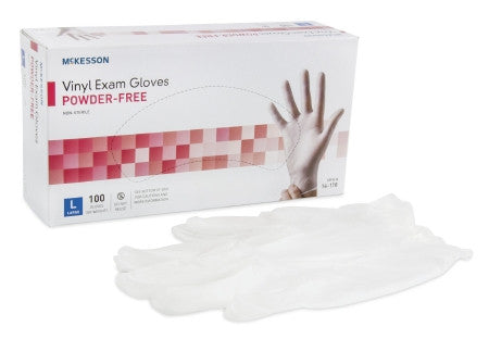 McKesson PF Vinyl Exam Gloves - 14-1XX