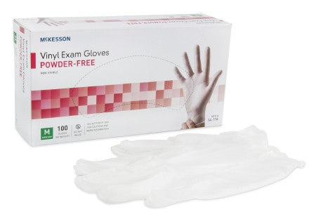 McKesson PF Vinyl Exam Gloves - 14-1XX