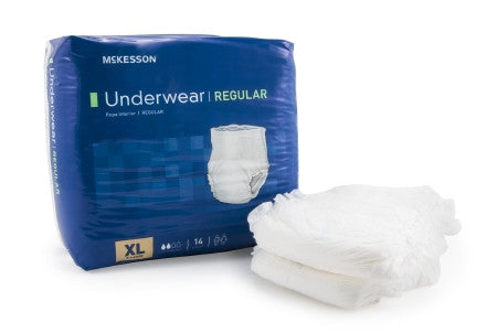 McKesson Disposable Adult Regular Absorbency Pull-On Protective Underwear - UWG
