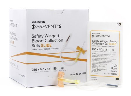 PREVENT® G Safety Winged Blood Collection Set Sterile - 16-BC2