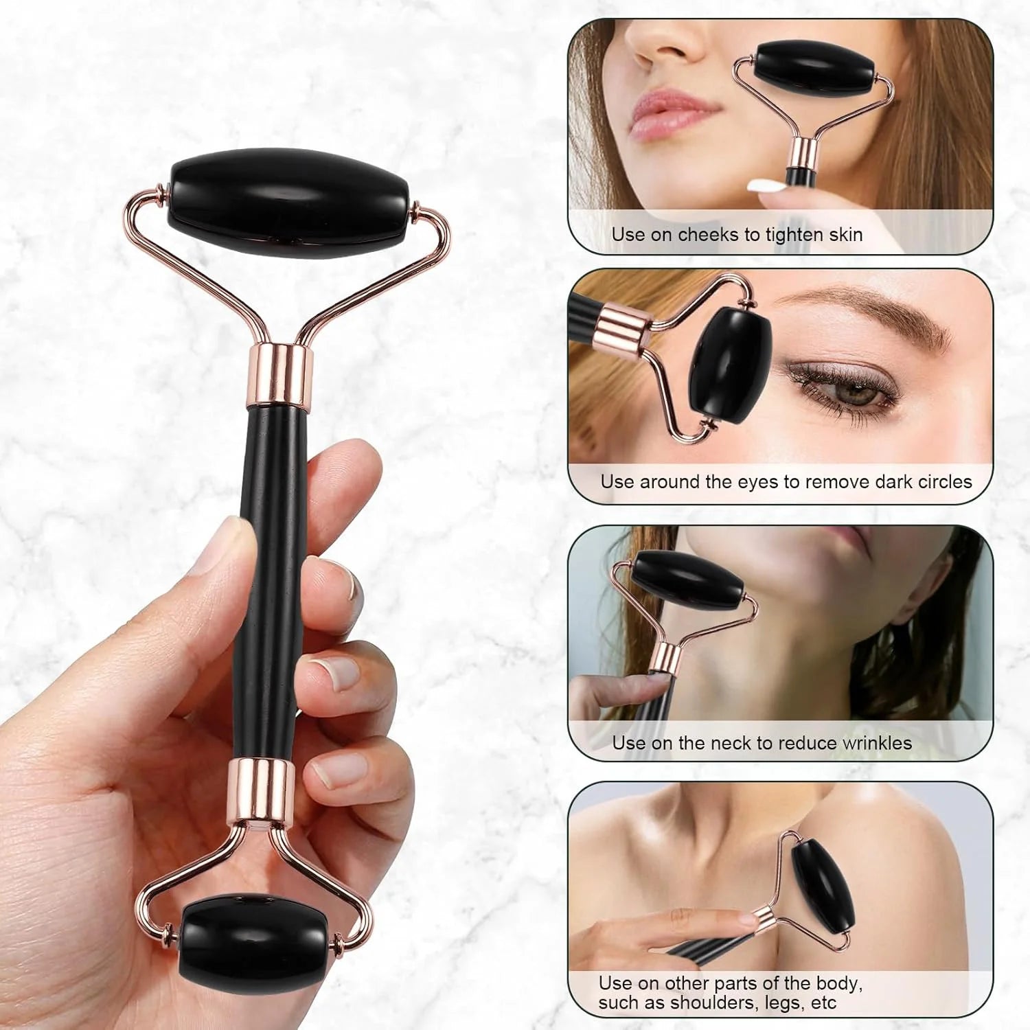 1/2/3pcs Ice Face Roller Facial Skincare Ice Roller Set,Facial Roller GuaSha FaceTool Set,Face Massage Roller Lifting Contouring.