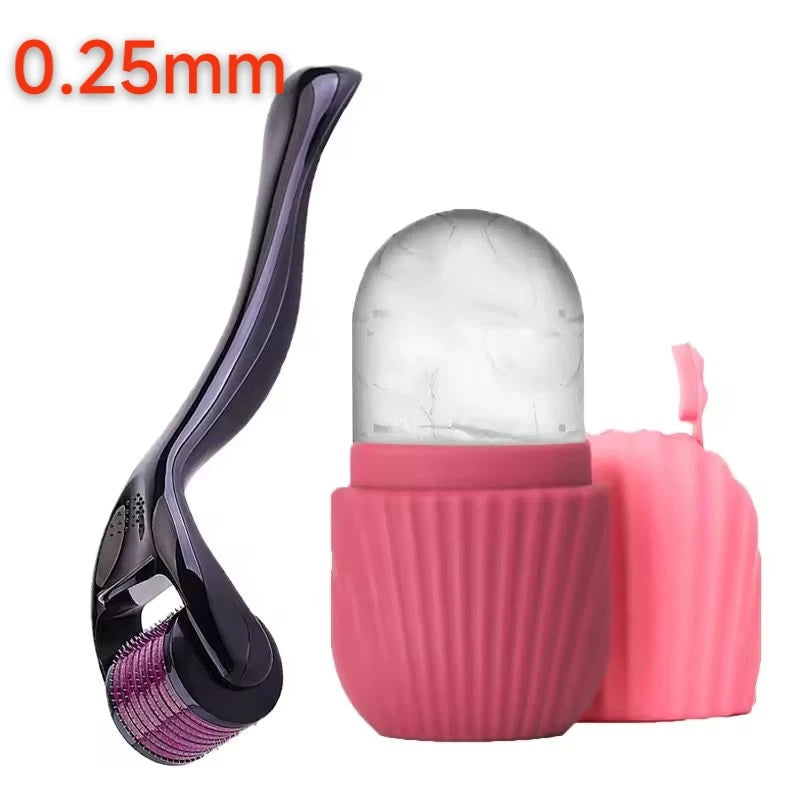 1/2/3pcs Ice Face Roller Facial Skincare Ice Roller Set,Facial Roller GuaSha FaceTool Set,Face Massage Roller Lifting Contouring.