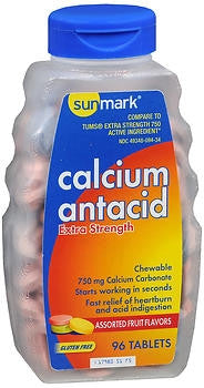 SunMark® 750 mg Extra Strength Calcium Antacid Chewable Tablets - 3509668