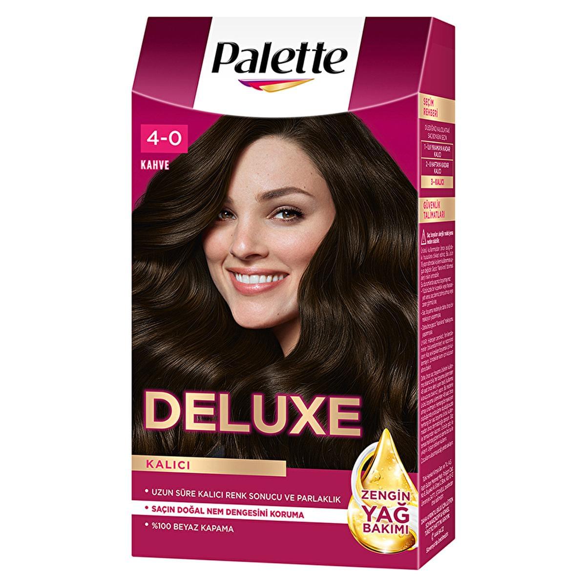 Palette Deluxe 4-0 Brown Hair Dye - Long-Lasting Hair Dye for Vibrant Color