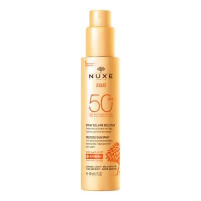 Nuxe SPF 50 Sunscreen Lotion for Face and Body - Natural, Hypoallergenic, Water-Resistant Protection