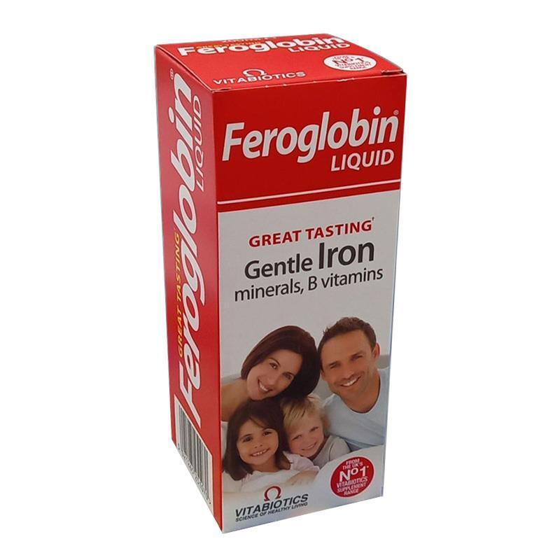 Vitabiotics Feroglobin Liquid Iron Supplement for Children and Adults - 6.76 fl oz