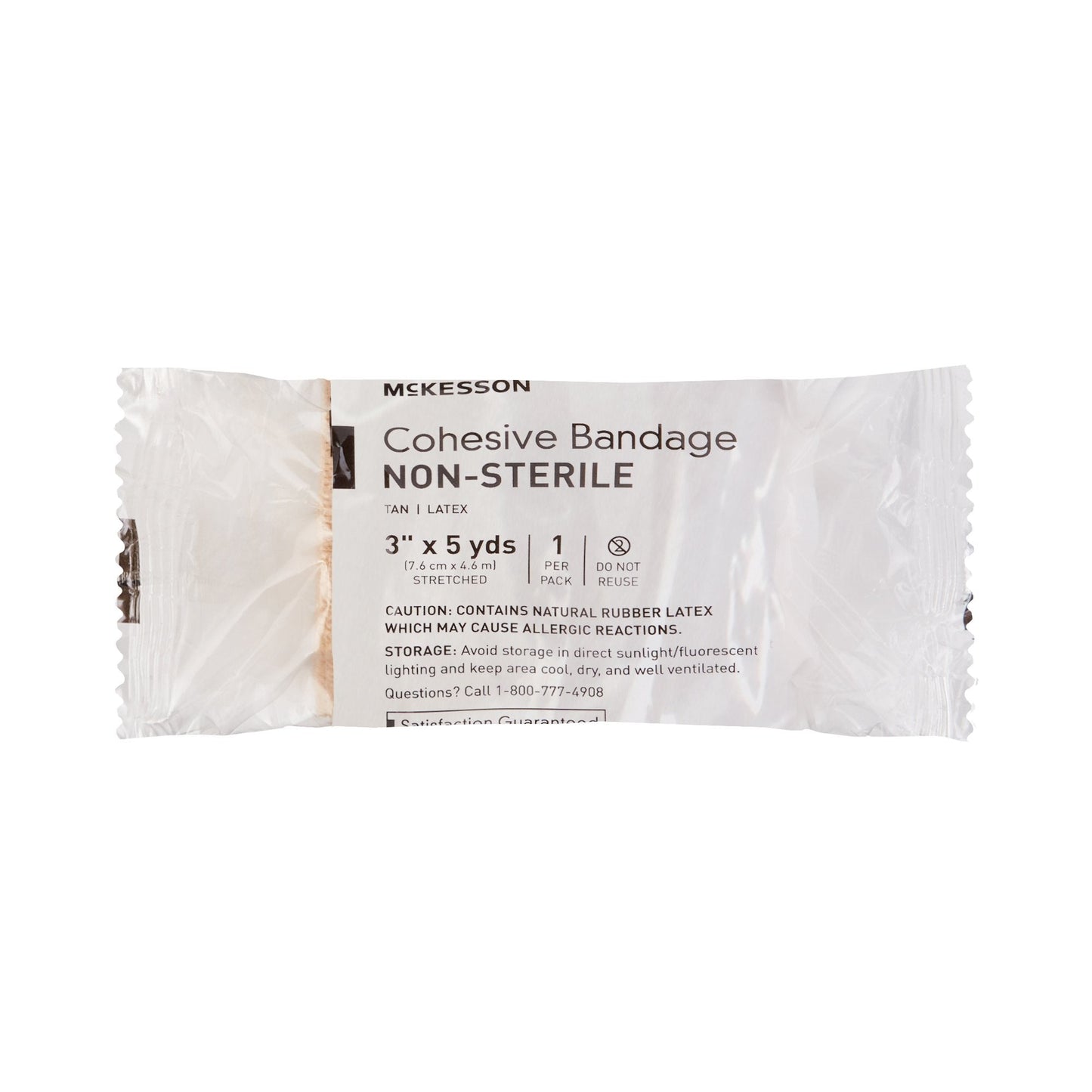 McKesson Self-adherent Closure Cohesive Bandage, 3 Inch x 5 Yard 16-3303