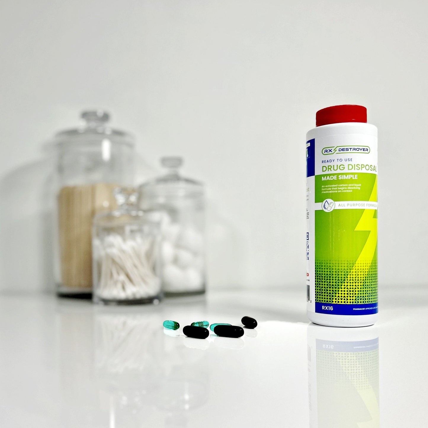 Rx Destroyer™ Pharmaceutical Disposal System, 16-ounce bottle RX16